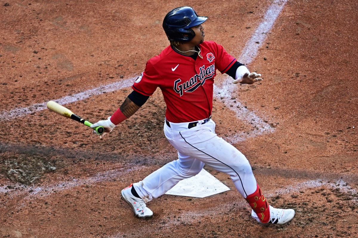 WATCH: Jose Ramirez Goes Deep In Spring Training Batting Practice