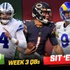 Week 3 QB Start Em Sit Em