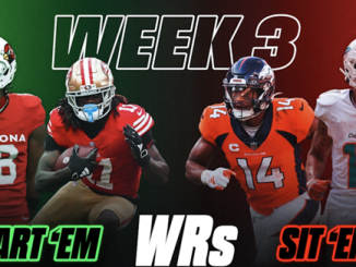 NFL Week 3 Start em Sit em Wide Receivers