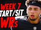 NFL Week 7 Start Sit: Wide Receivers