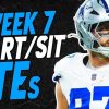 NFL Week 7 Start Sit: Tight Ends