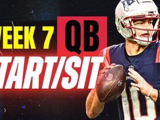 NFL Week 7 Start Sit: Quarterbacks