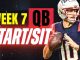 NFL Week 7 Start Sit: Quarterbacks