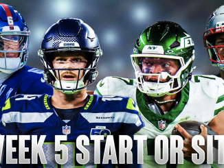 Week 5 NFL Start Sit: Quarterbacks