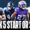 NFL Week 5 Start Sit: Running Backs