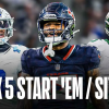 NFL Week 5 Start Sit: Wide Receivers