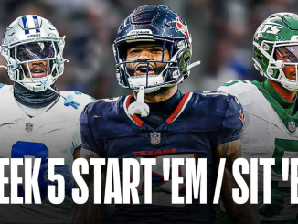 NFL Week 5 Start Sit: Wide Receivers