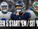 NFL Week 5 Start Sit: Wide Receivers
