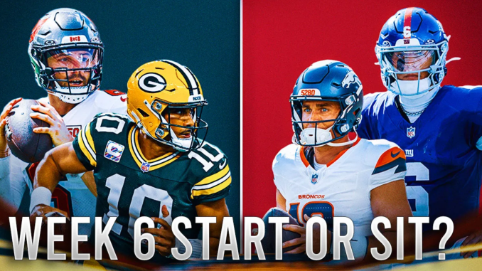NFL Week 6 Start/Sit: QBs