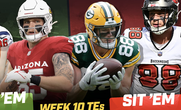 NFL Week 10 Start Sit: Tight Ends