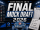 2026 NFL Mock Draft by Mark Morales-Smith for Fulltime Fantasy featuring top NFL Draft prospects