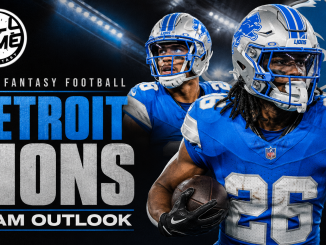 Detroit Lions fantasy football outlook 2026 featuring Jahmyr Gibbs and Amon-Ra St. Brown