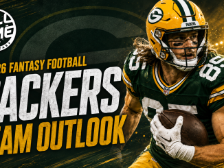 Green Bay Packers fantasy football team outlook 2026 featuring Tucker Kraft and FullTime Fantasy branding