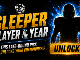 Anonymous football player representing FullTime Fantasy’s 2026 Sleeper of the Year