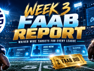 Week 3 FAAB report and fantasy football waiver wire targets