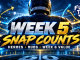 Week 5 fantasy football snap counts: heroes, duds and Week 6 value plays